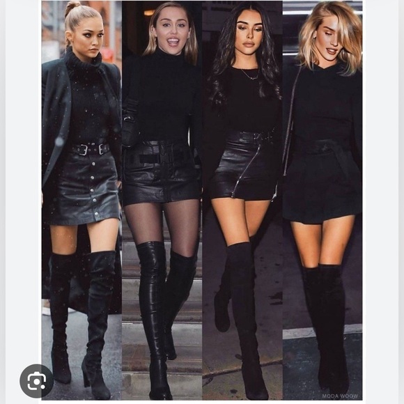 Sam Edelman Women’s Valda Knee High Boot Black Leather Suede Boot Size 6.5M New - Picture 13 of 13